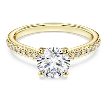 Bague De Fiançailles/mariage Plaquée Or Jaune - Diamant De Laboratoire 2,5 Carats - Toutes Tailles - Marque New Shifa Jewels - Neuf