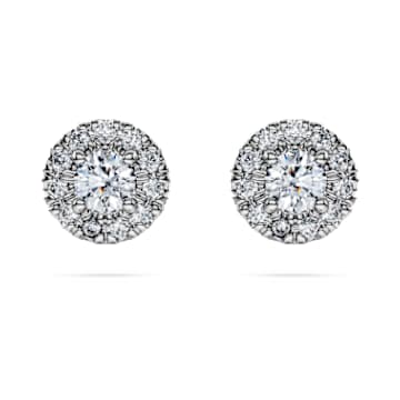 Boucles D’Oreilles Argent Sterling – Halo Zircone Cubique – Taille Coussin