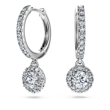 Orecchini A Lobo Octagon, Diamanti Creati In Laboratorio 1,0 Ct Tw Forma Ottagonale Oro Bianco 18 K