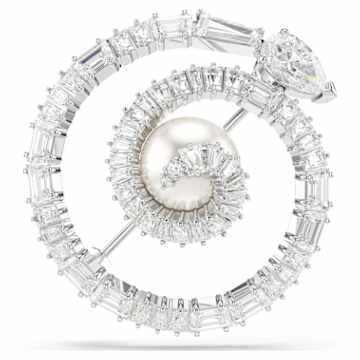 Barret ブローチ, ブルー, ロジウム・プレーティング | Swarovski