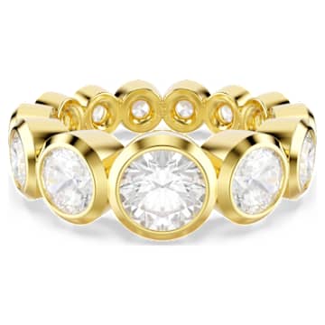Imber Ring, Gemischte Rundschliffe, Weiß, 18K Goldbeschichtet | Swarovski