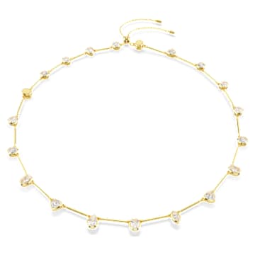 ★ピュアな煌めき【SWAROVSKI】Imber Tennis ネックレス Imber Tennis necklace, Round cut, White, Rhodium plated