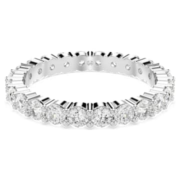 Matrix Vittore ring, Round cut, White, Silver-tone finish Matrix Vittore ring, Round cut, White, Silver-tone finish