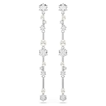 ピアス SWAROVSKI Snake crystal pearl rhodium drop earrings 5714668 Swarovski Snake Drop Earrings Crystal Pearl Year of Snake