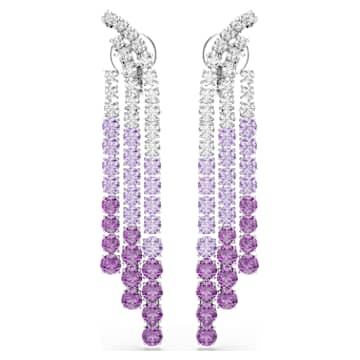SWAROVSKI クリスタルバングル パープル紫色系SWAROVSKI（ブレスレット 
