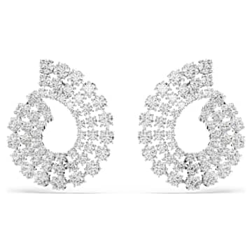 SWAROVSKI ピアス matrix-フープピアス--ミックス
