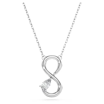 Collana Nodo Infinito Con Diamanti Creati In Laboratorio 0,10 Ct, Oro 14k, Nuova Arrivo - Foto 2