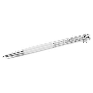 SWAROVSKI シルバー メタル ボールペン Crystalline ボールペン, シルバー系, ミックスメタル仕上げ