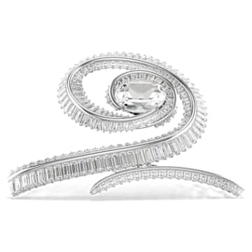 Swarovski ヘアアクセサリー Ariana Grande x Swarovski ヘアクリップ, バゲット・カット, ホワイト