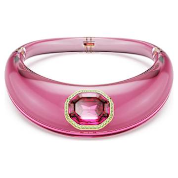 Dulcis cocktail ring, Heart cut, Pavé, Heart, Pink | Swarovski