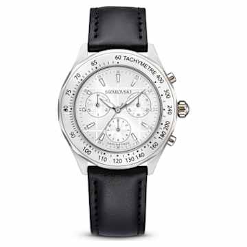 Dextera chrono watch, 39mm, Swiss Made, Metal bracelet, Blue, Blue