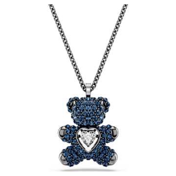 Teddy pendant, Teddy, Black, Rose gold-tone plated | Swarovski