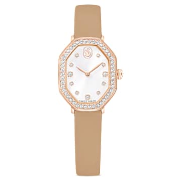 Reloj Dextera octagon, Fabricado en Suiza, Correa de piel, Marrón ...