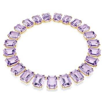 Anello in argento placcato oro con calcedonio indiano viola, 1,4 carati