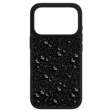 【SWAROVSKI】High スマートフォンケース High smartphone case, Flat Back crystals, iPhone® 17 Pro, Black