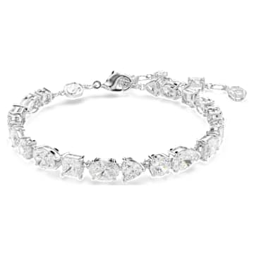Bracelet Mesmera, Tailles variées, Blanc, Métal rhodié par SWAROVSKI