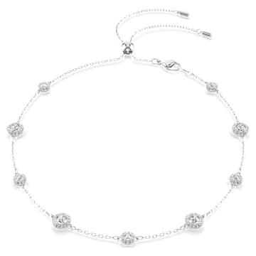 Una Angelic ネックレス, ラウンドカット, 両面モチーフ, ホワイト 