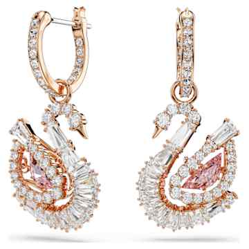 Dragon & Phoenix ドロップピアス, ドラゴンの爪, ホワイト, ローズ