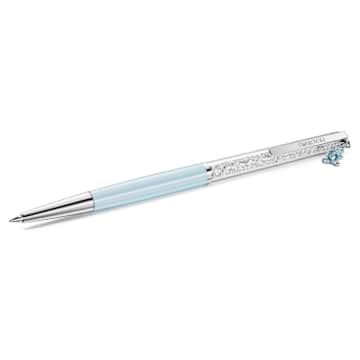 Matrix Tennis ballpoint pen, Blue, Chrome plated | Swarovski