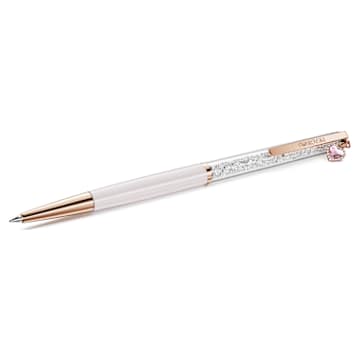 Crystalline ballpoint pen, Ladybug, White, Red lacquered, Rose