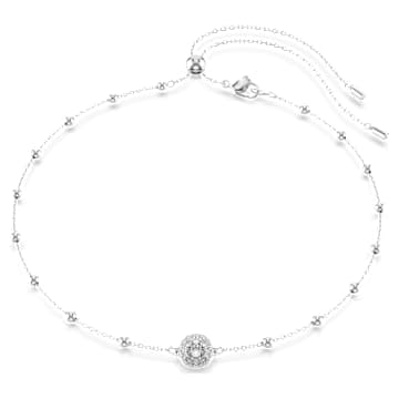 Pendentif Una Angelic, Taille ronde, Motifs double face, Blanc, Métal rhodié par SWAROVSKI