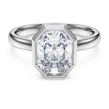 Octagon bezel ring, Lab-grown diamonds 2.0 ct tw, Octagon