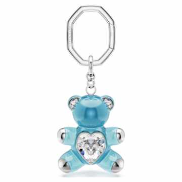 Teddy キーリング, クマ, ピンク, ロジウム・プレーティング | Swarovski