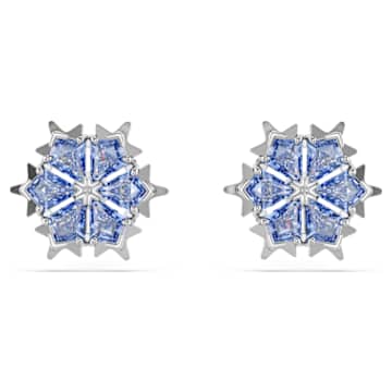 Idyllia スタッドピアス, クローバー, グリーン, 18Kゴールド