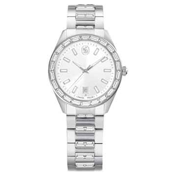 Matrix date watch, Swiss Made, Metal bracelet, Rose gold tone