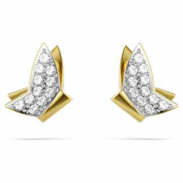 Idyllia Lilia スタッドピアス, チョウ, ホワイト, ローズ