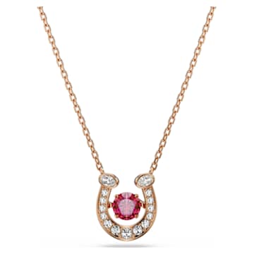 Symbolica pendant, Wing, Purple, Rose gold-tone plated | Swarovski