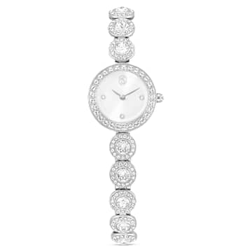 Una Angelic Uhr, Kristallarmband, Silberfarben, Edelstahl