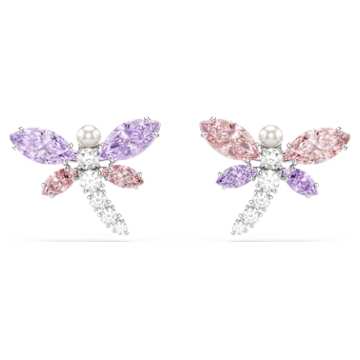 Ariana Grande x Swarovski drop earrings, Mixed cuts, Dragonfly