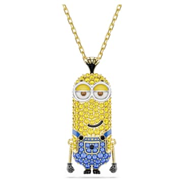 Minions Bob bracelet, Pavé, Multicolored, 18K gold finish | Swarovski