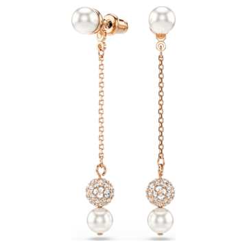 Idyllia バレッタ, 2個セット, クリスタル・パール, ヒトデ, マルチ