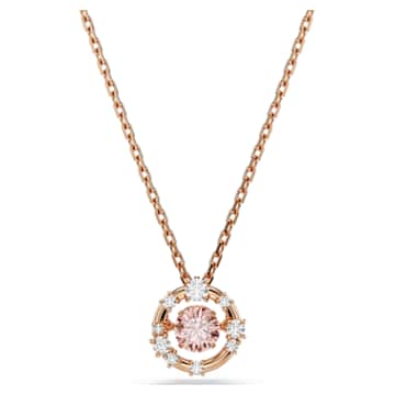 Symbolica ペンダント, ラウンドカット, パヴェ, 蹄鉄, レッド, 18K 