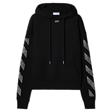 OFF-WHITE™アローフーディー, ブラック | Swarovski