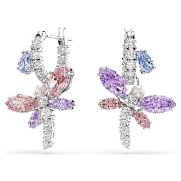 Ariana Grande x Swarovski drop earrings, Mixed cuts, Dragonfly