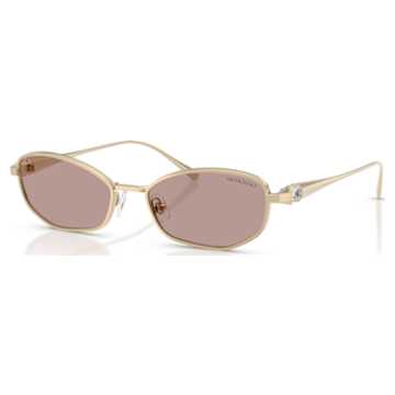Sunglasses, Pilot shape, SK7009, Gold tone | Swarovski