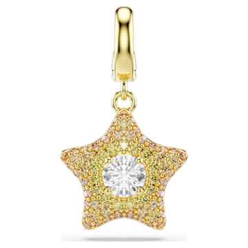 Idyllia バレッタ, 2個セット, クリスタル・パール, ヒトデ, マルチ