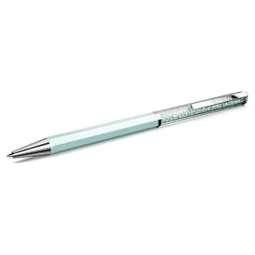 Crystalline ballpoint pen, Blue, Chrome plated | Swarovski