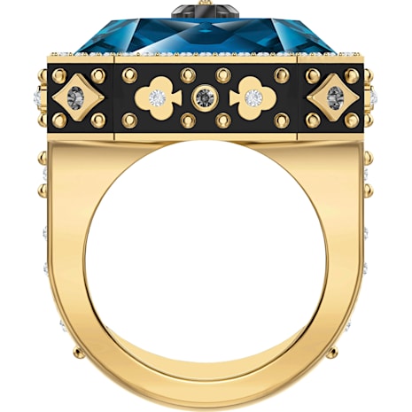 Tarot Magic Cocktail Ring, Blue, Gold-tone plated - Swarovski, 5490913