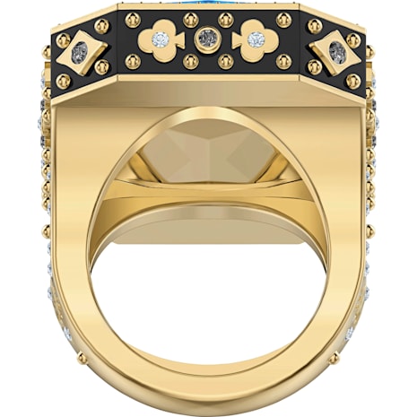 Tarot Magic Cocktail Ring, Blue, Gold-tone plated - Swarovski, 5490913