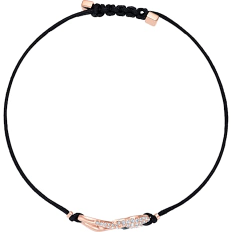 Swarovski Power Collection Hook Bracelet, Black, Rose-gold tone plated - Swarovski, 5494383