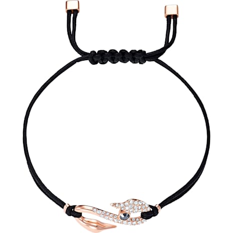 Swarovski Power Collection Hook Bracelet, Black, Rose-gold tone plated - Swarovski, 5494383