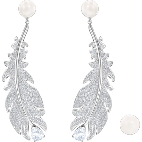 Nice Clip Earrings White Rhodium Plated Nice Clip Earrings White Rhodium Plated
