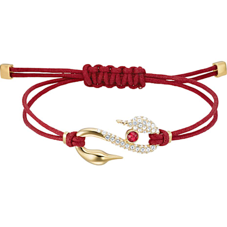 Swarovski Power Collection Hook Bracelet, Red, Gold-tone plated - Swarovski, 5508530