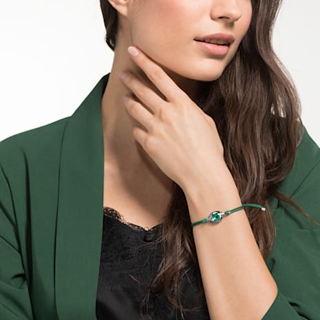 Swarovski Power Collection Evil Eye Bracelet, Green, Stainless steel - Swarovski, 5508535