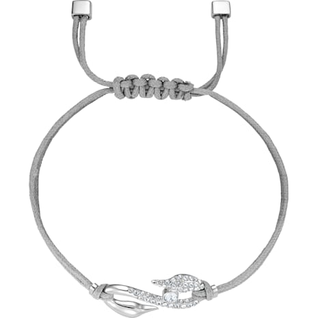 Swarovski Power Collection Hook Bracelet, Gray, Rhodium plated - Swarovski, 5511778
