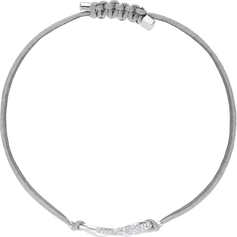 Swarovski Power Collection Hook Bracelet, Gray, Rhodium plated - Swarovski, 5511778